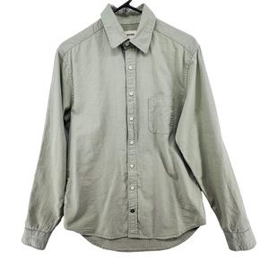 Taylor Stitch Sz 38 Light Green Shirt Button Up Long Sleeve Hemp Organic Cotton